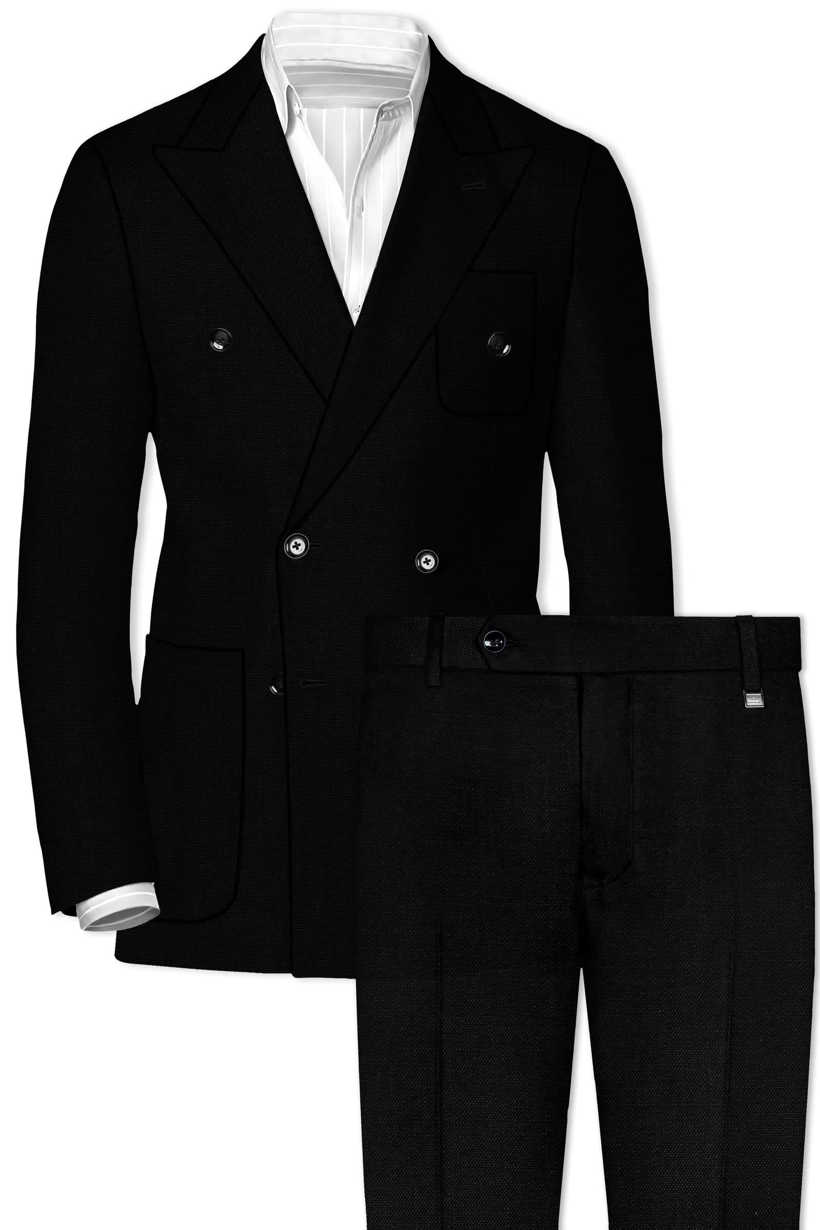 Premium Suiting - Jet Black